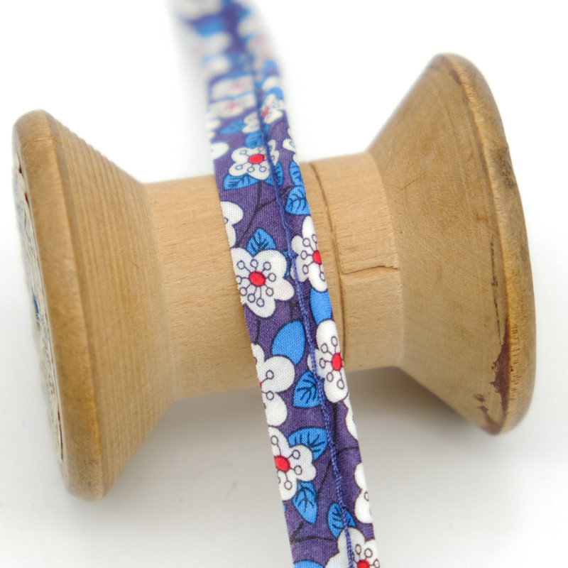 Liberty Fabrics Ffion Blue Piping - Maison Klem